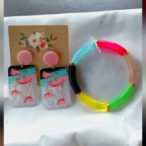 Boutique earrings and bracelet
